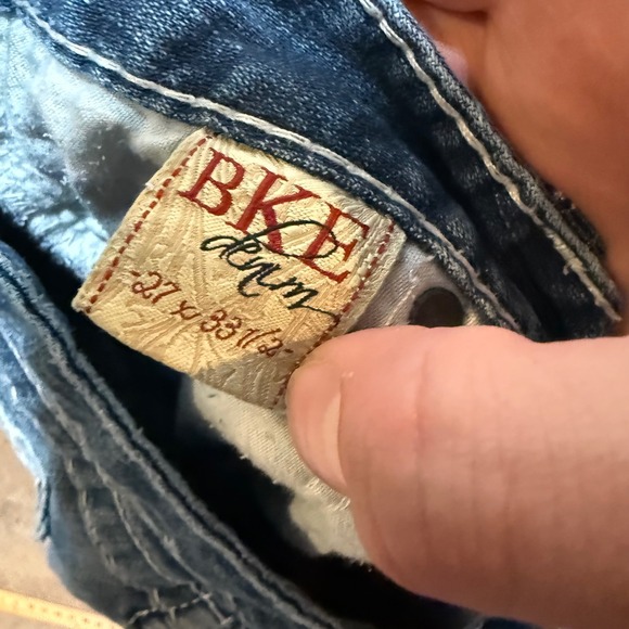 BKE Denim Madison Bootcut Jeans Distressed Stretch Medium‎ Wash Size 27 - Picture 8 of 8